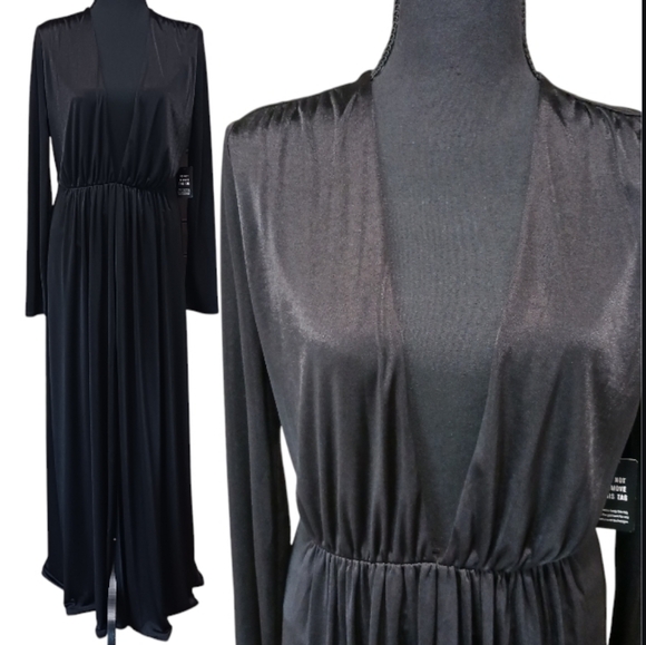 SOLD Express Plunge Neck Front Slit Maxi Dress - Picture 3 of 9